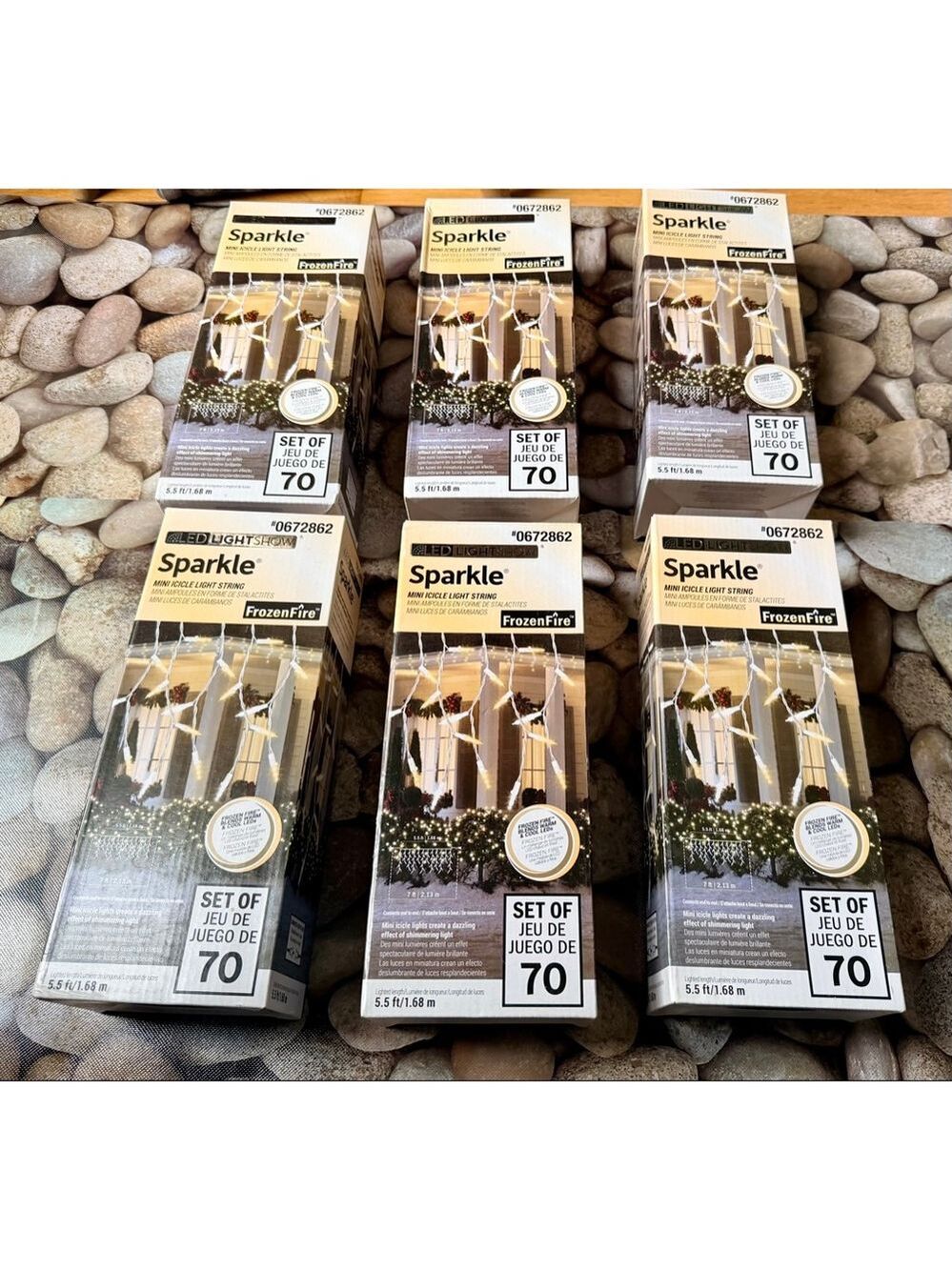6 Box’s-Frozen Fire Icicle Lights